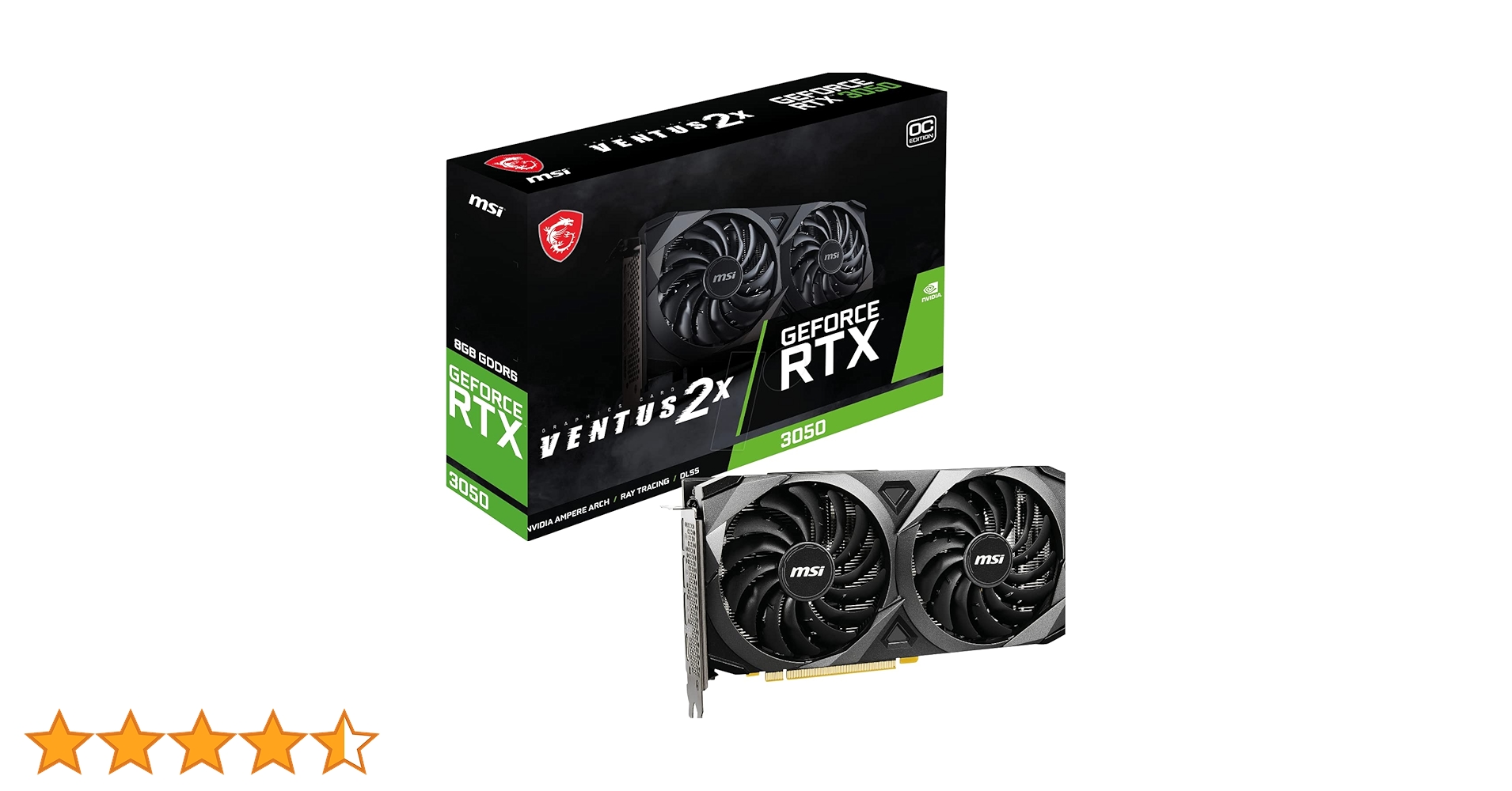 Amazon.in: Buy MSI GeForce RTX 3050 Ventus 2X 8G OC 8GB GDDR6 128